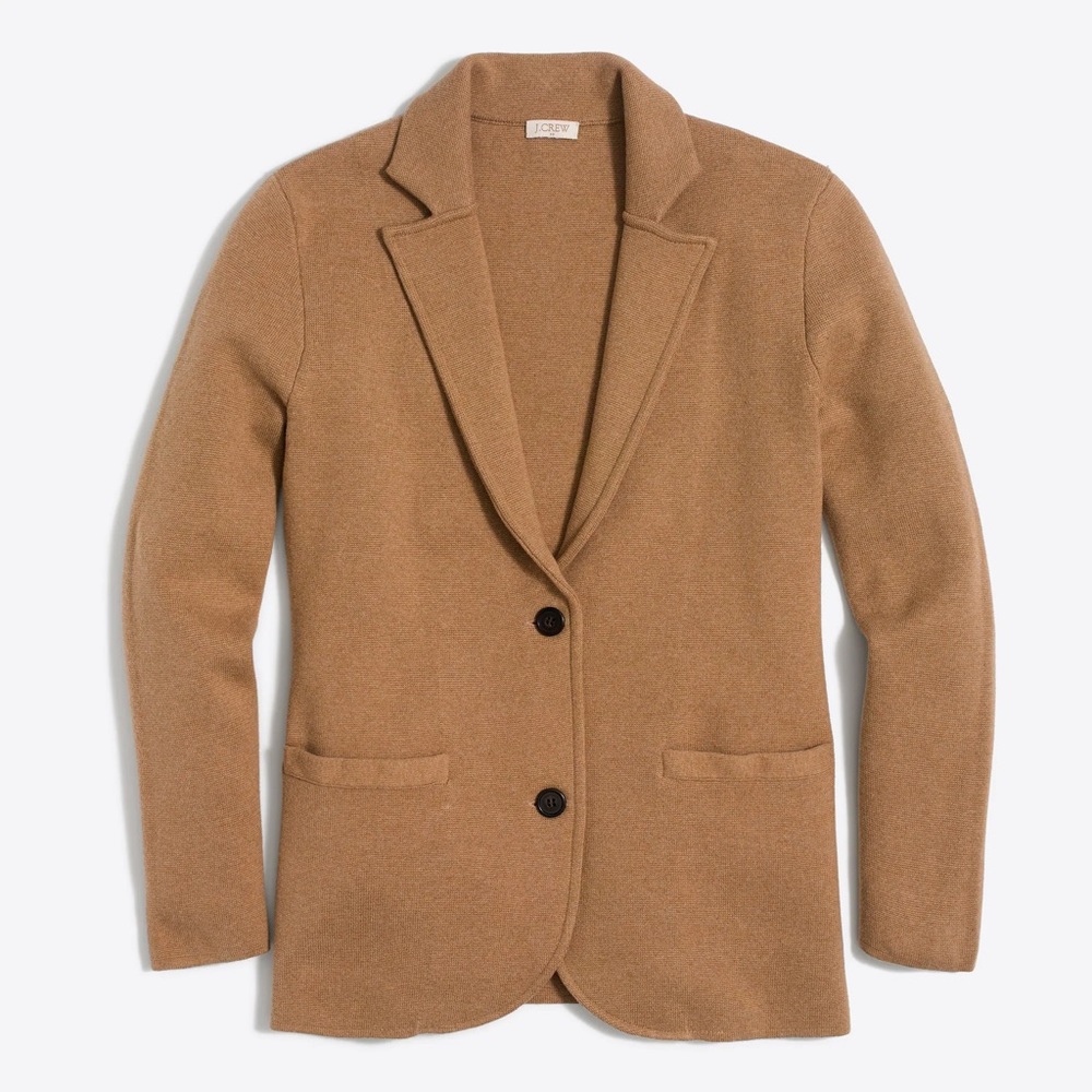 J. Crew Camel Brown Wool Blazer